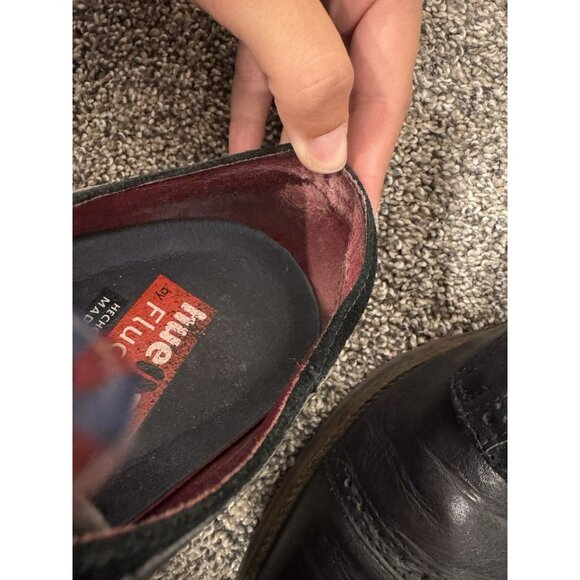 Fluchos Men’s Oxford Derby Shoes Blue Red Size 43 - Picture 3 of 8